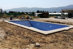 Piscina con mosaico