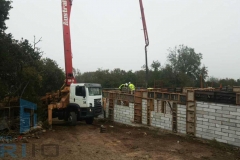 Bombeo Viga y pilares superior albañileria Hormigon celular